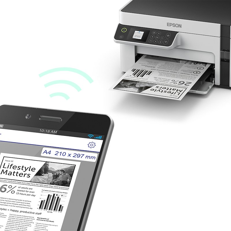 Epson Stampante stampa Inkjet Ecotank C11CJ18401 Et-m2120 Nero/Bianco