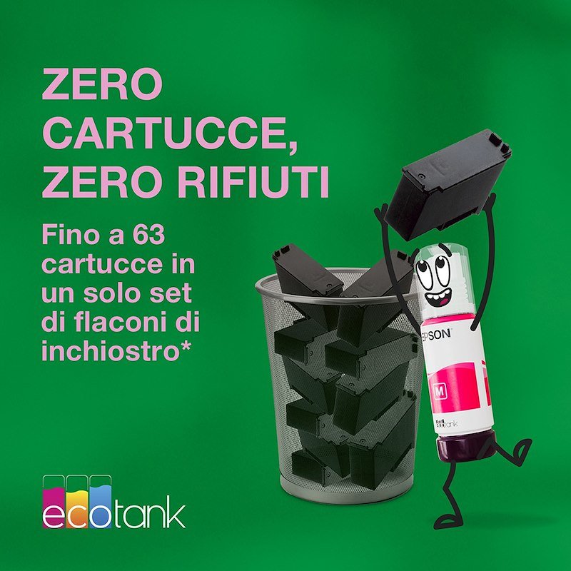 Epson Stampante Inkjet Multifunzione Ecotank Et-3956 Bianco