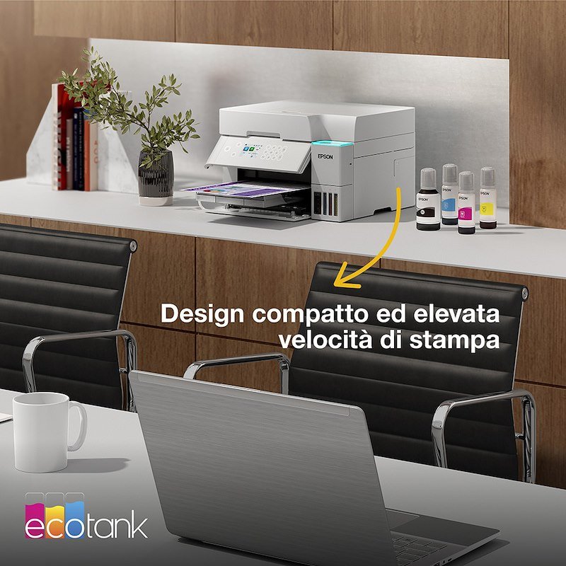 Epson Stampante Inkjet Multifunzione Ecotank Et-3956 Bianco