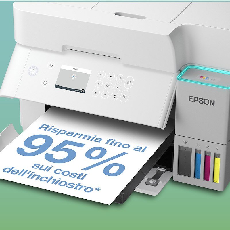 Epson Stampante Inkjet Multifunzione Ecotank Et-3956 Bianco