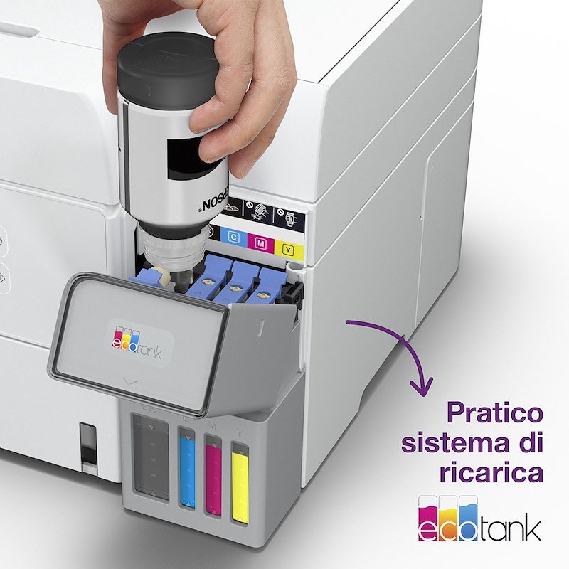 Epson Stampante Inkjet Multifunzione Ecotank Et-3956 Bianco