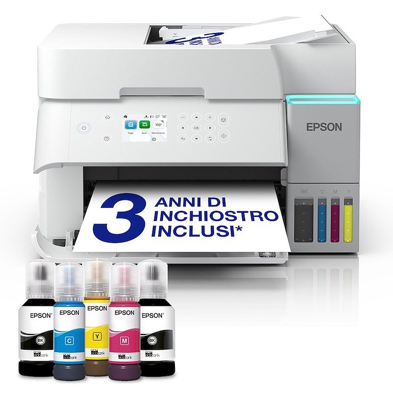 Epson Stampante Inkjet Multifunzione Ecotank Et-3956 Bianco