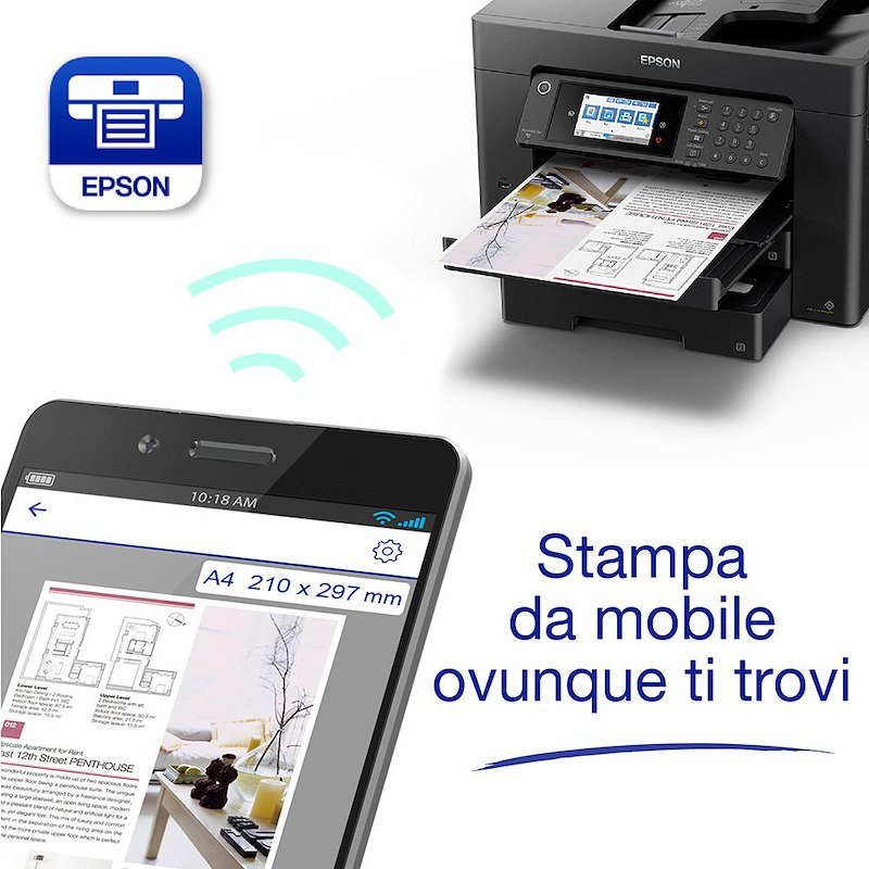 Epson Stampante Inkjet WorkForce  Wf-7840dtwf