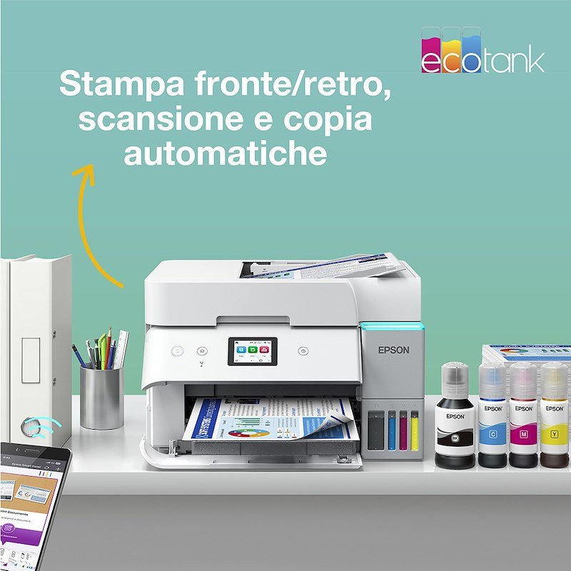 Epson Stampante Inkjet Multifunzione A4 EcoTank Et-4956