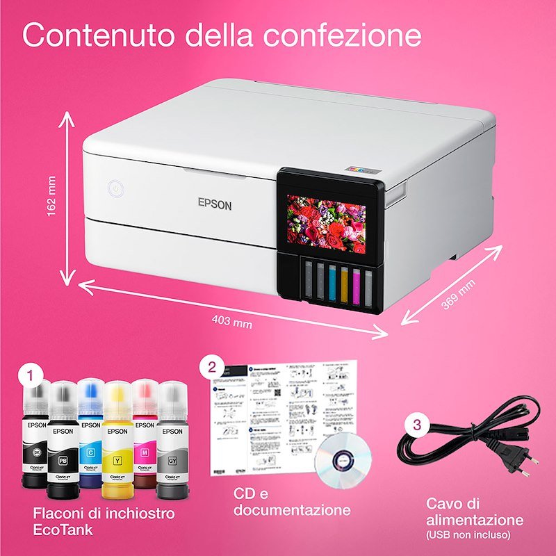 Epson Stampante fotografica EcoTank A3+ Et-8550