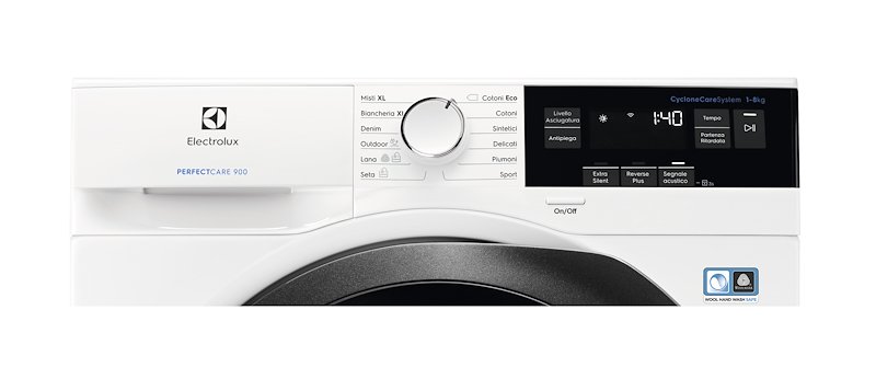 Electrolux Lavatrice EW9HE283 8 kg Bianco / Nero