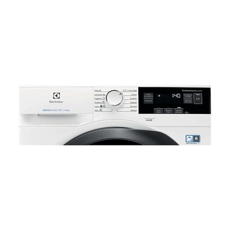 Electrolux Lavatrice EW9HE283 8 kg Bianco / Nero