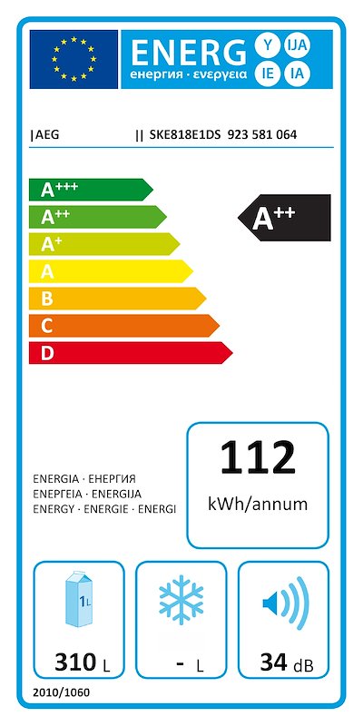 AEG Frigoriferi 1 Porta incasso Ske818e1ds