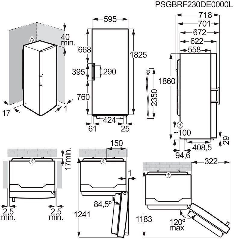Electrolux Frigoriferio1 Porta LRS3DE39U 395 l Inox