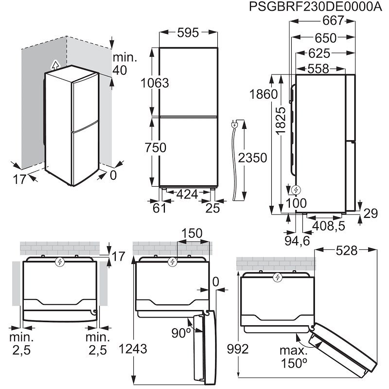 Electrolux Frigorifero combinato Lnt5me32w1