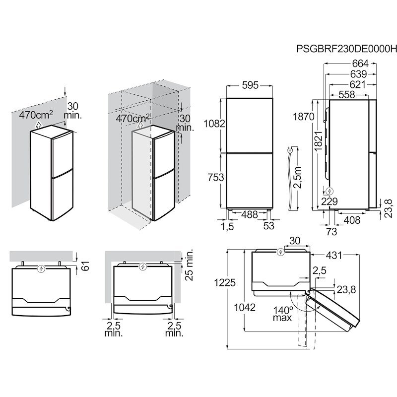 Electrolux Frigorifero combinato Lnt7mc32x Acciao inox