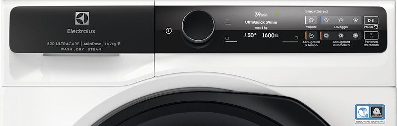 Electrolux Lavasciuga serie 800 UltraCare Autodose Ew8w7117gcq 11/ 7 kg Bianco