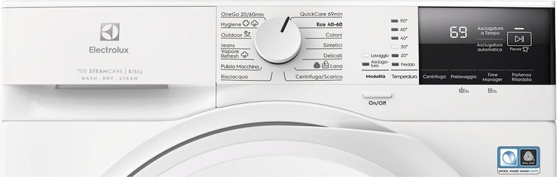 Electrolux Lavasciuga 8/5 Kg Ew7w285w Bianco