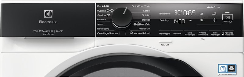 Electrolux Lavatrice 9Kg Serie 700 SteamCare Ew7f49gq Bianco