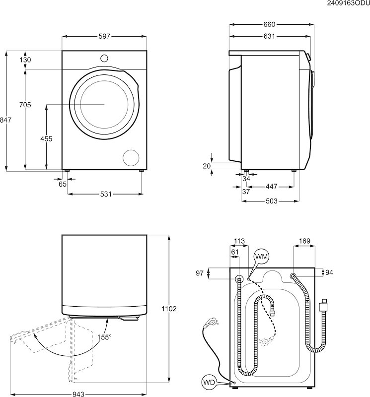 Electrolux Lavatrice 10KG EW9F710GCY Bianco