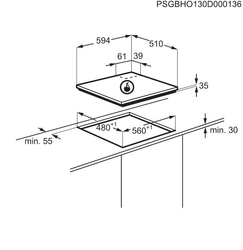 Electrolux - Rgg6243lox
