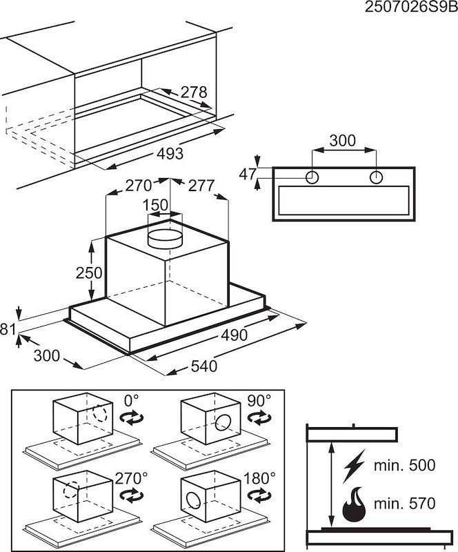 Electrolux Cappa Aspirante Lfg716x Inox
