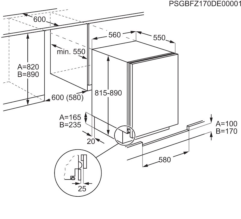 Electrolux Frigoriferi 1 Porta incasso Lrb2ae88s