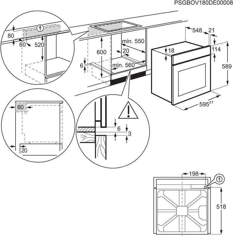 Electrolux Forno elettrico Loc5h40x2