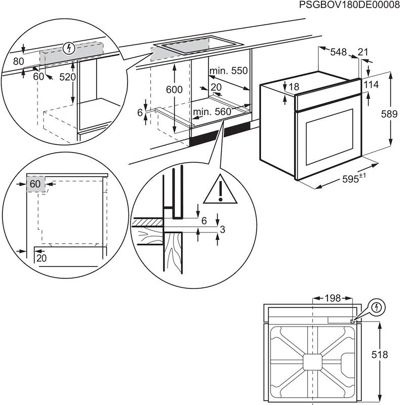 Electrolux Forno elettrico Eof4p56h Nero