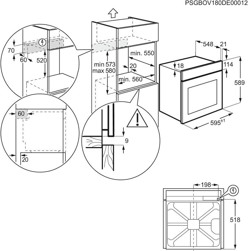 Electrolux Forno elettrico Eof4p56h Nero