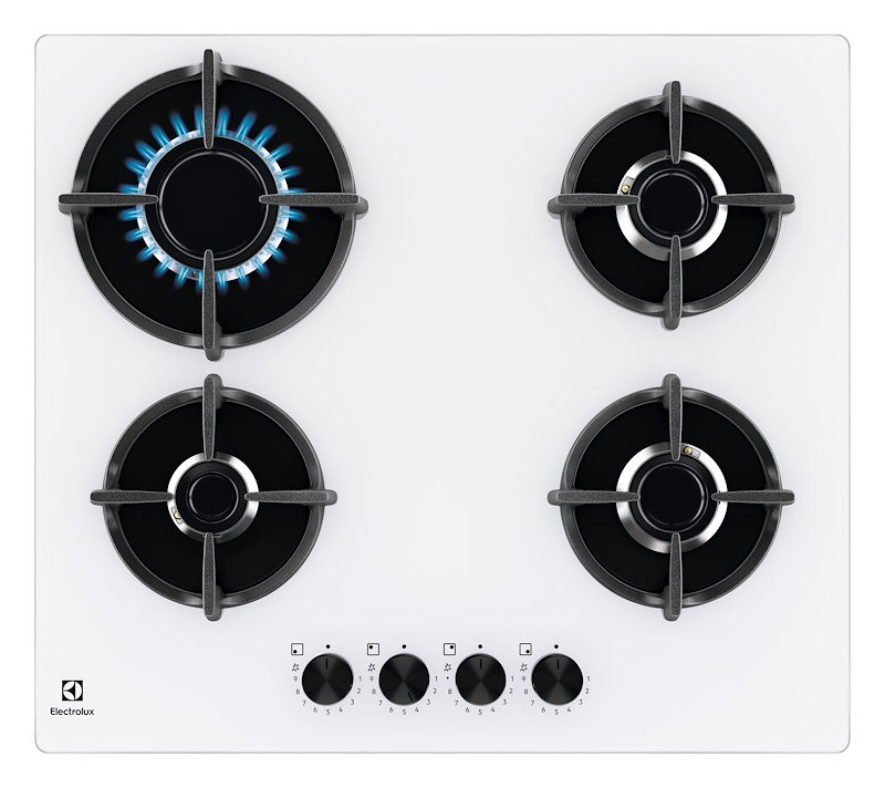 Electrolux Piano Cottura gas da Incasso EGG64272W Serie 600 Bianco