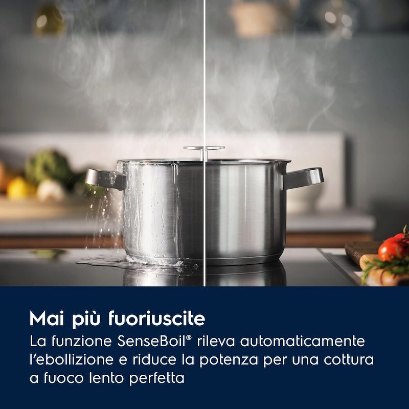 Electrolux Piano Cottura Induzione Serie 700 SenseBoil Kis62453iz Nero