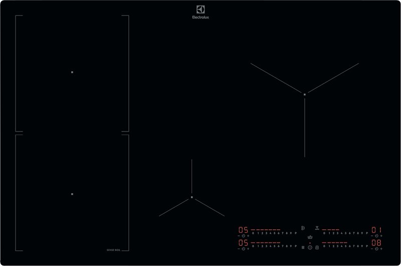 Electrolux Piano cottura induzione Kis82453i Nero