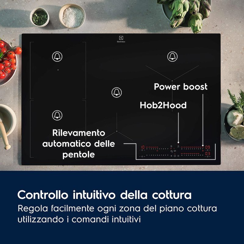 Electrolux Piano Cottura induzione Kis82453iz Nero