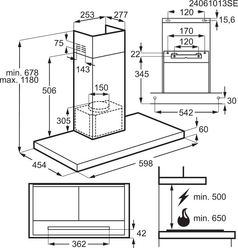 Electrolux Cappa serie 800 Breeze Lft826x Inox
