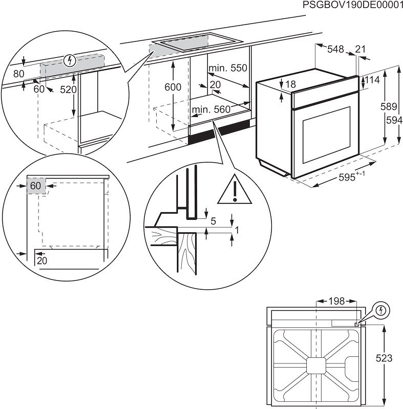 Electrolux Forno Elettrico multifunzionale Eof4p0px2 SurroundCook® Serie 500 Inox antimpronta