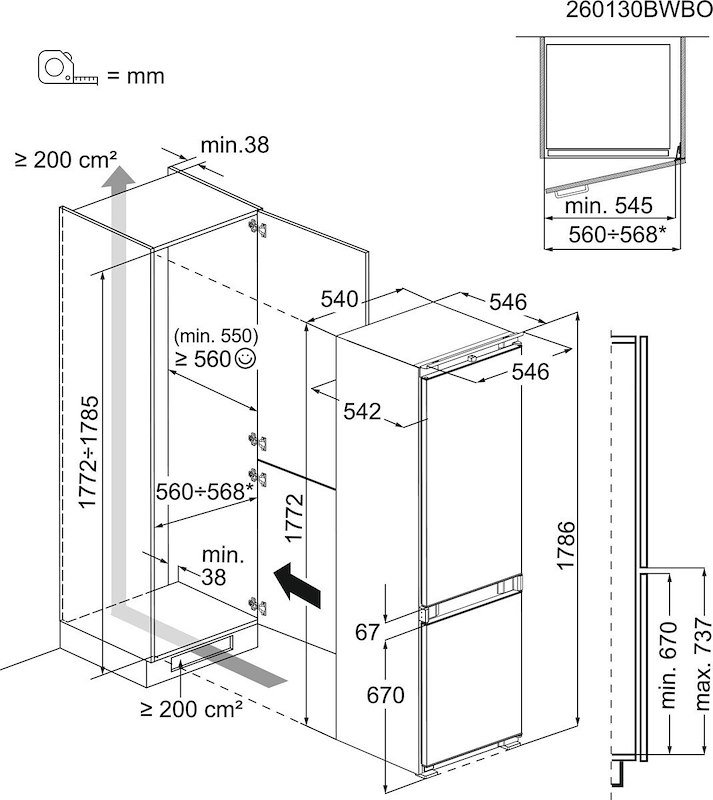 Electrolux Frigorifero da incasso Lnn3ce18s