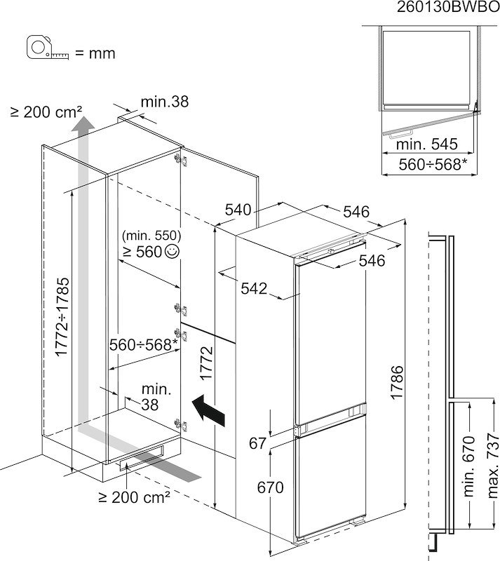 Electrolux Frigorifero da incasso Lnn3ce18s