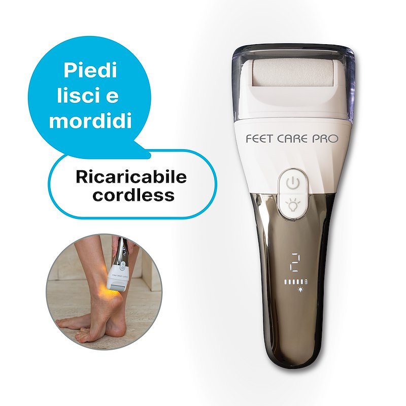 Macom Pedicure elettrico professionale ricaricabile Fit Care Pro