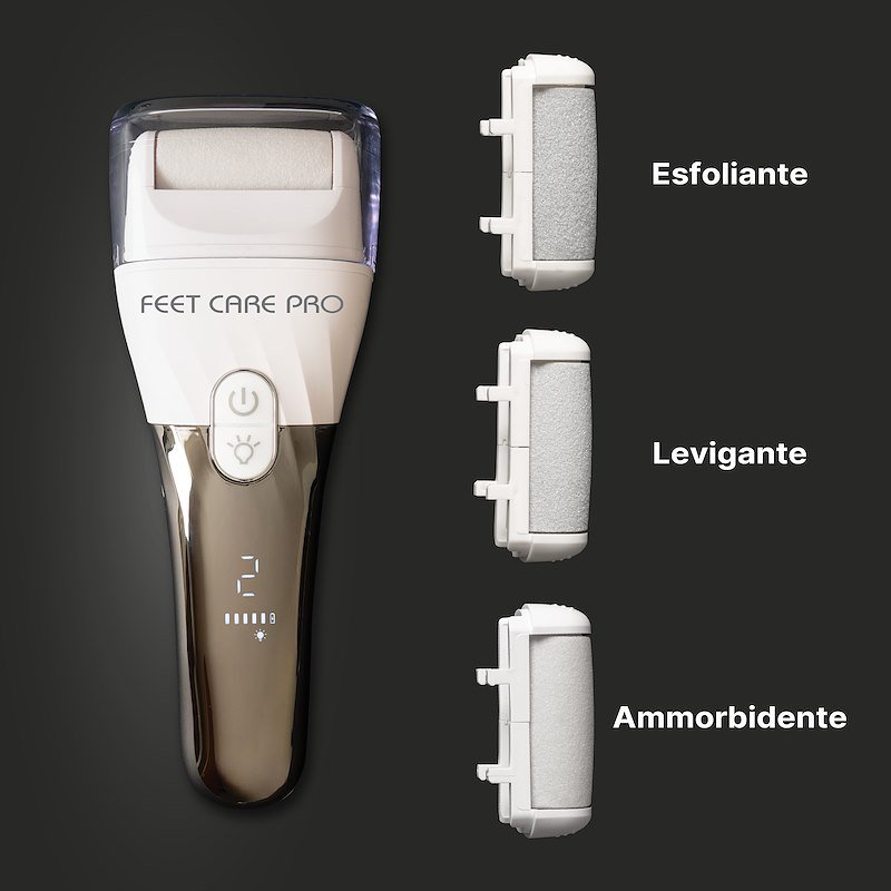 Macom Pedicure elettrico professionale ricaricabile Fit Care Pro