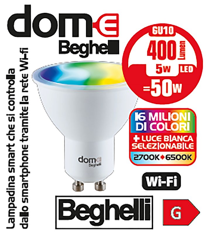 Beghelli  Lampadina smart Spot GU10 5W