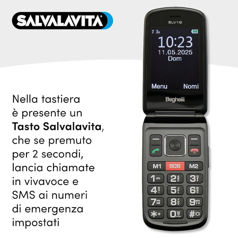 Beghelli Salvalavita Phone Slv19 Eco grigio