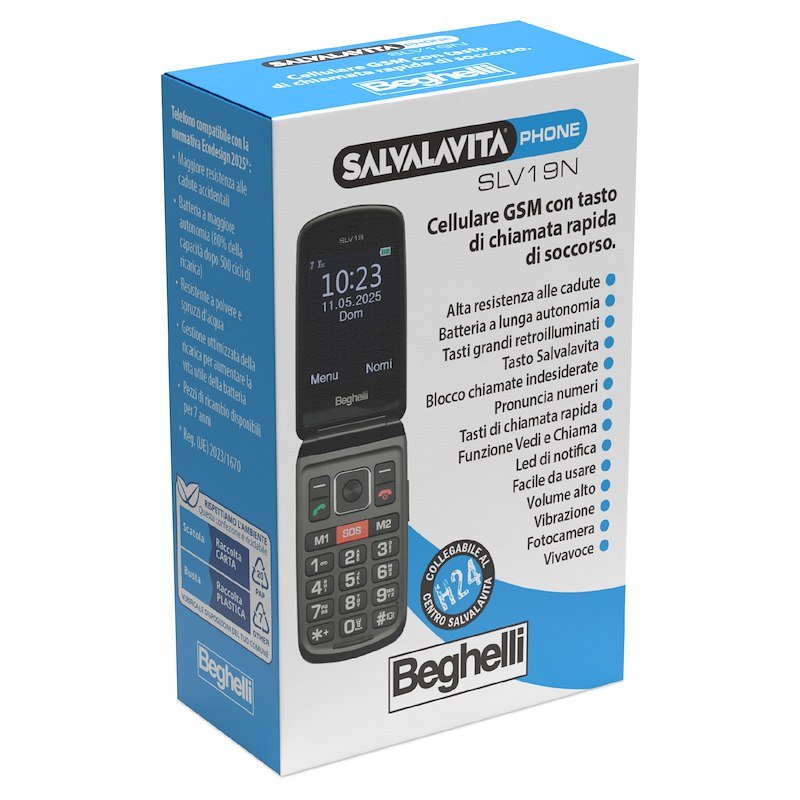 Beghelli Salvalavita Phone Slv19 Eco grigio