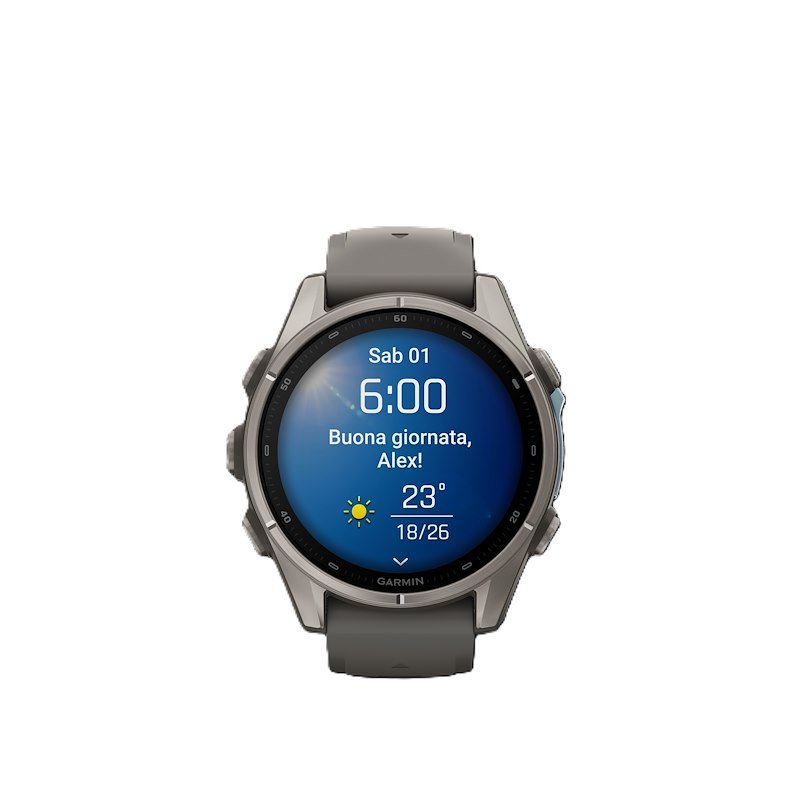 Garmin Fenix 9 Pebble Gray 43mm Titanio / Grigio