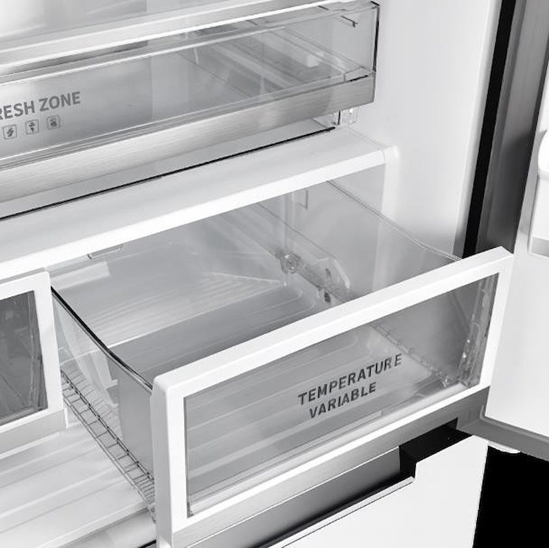 Grf Frigorifero Gamma Slot In 3 Porte Slm836091bg1 Black Glass