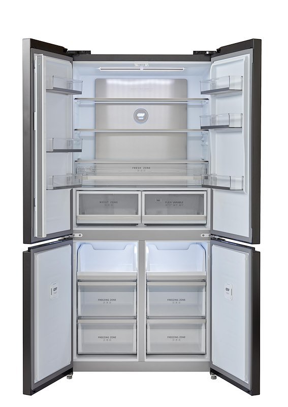 GRF Frigoriferi Combinati Gamma Slot In 4 porte SC9160931BG Vetro Nero