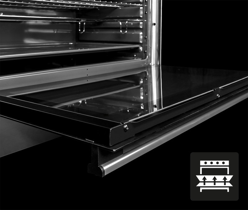 Glem Cucina forno elettrico St965mrs Rosso Pomodoro