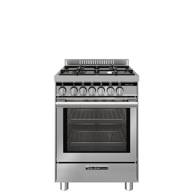 Glem Cucina Gas con Forno Elettrico ST664MI Inox