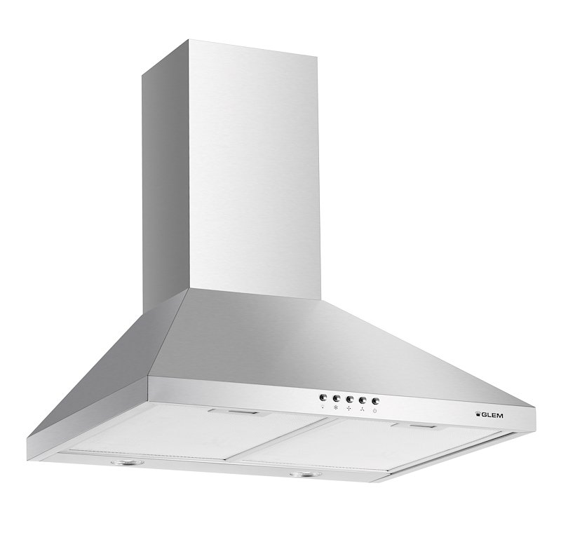 Glem Gas Cappa Aspirante a Parete Ghp745ix Inox