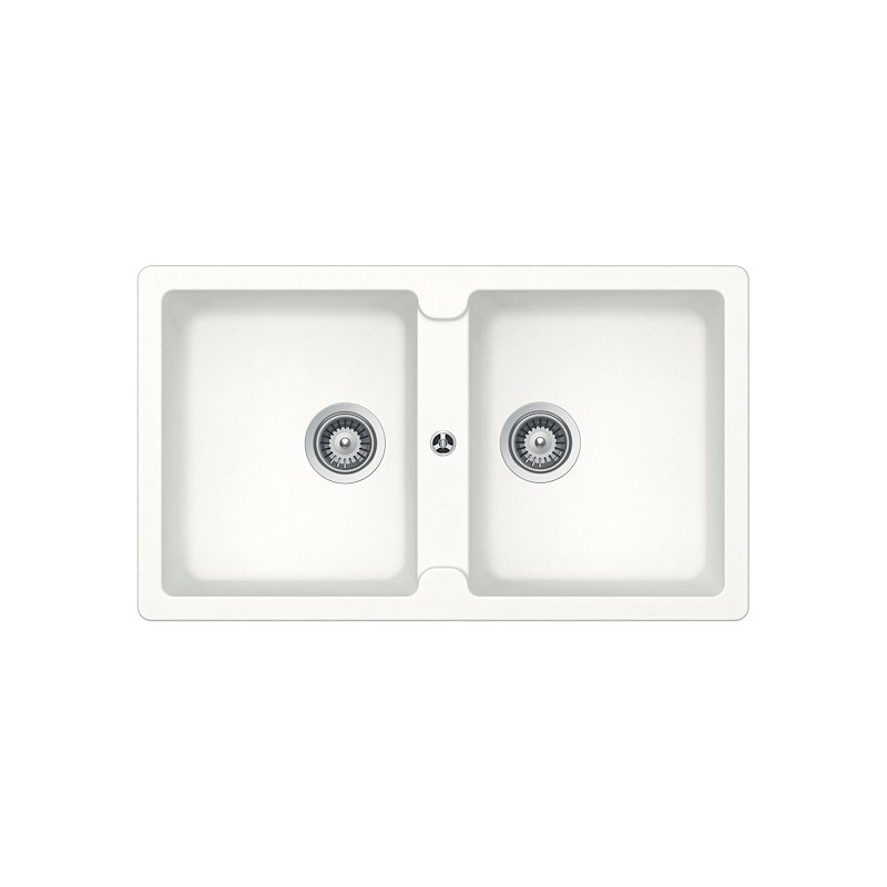 Glem Lavello 2 Vasche incasso Ls286wh bianco