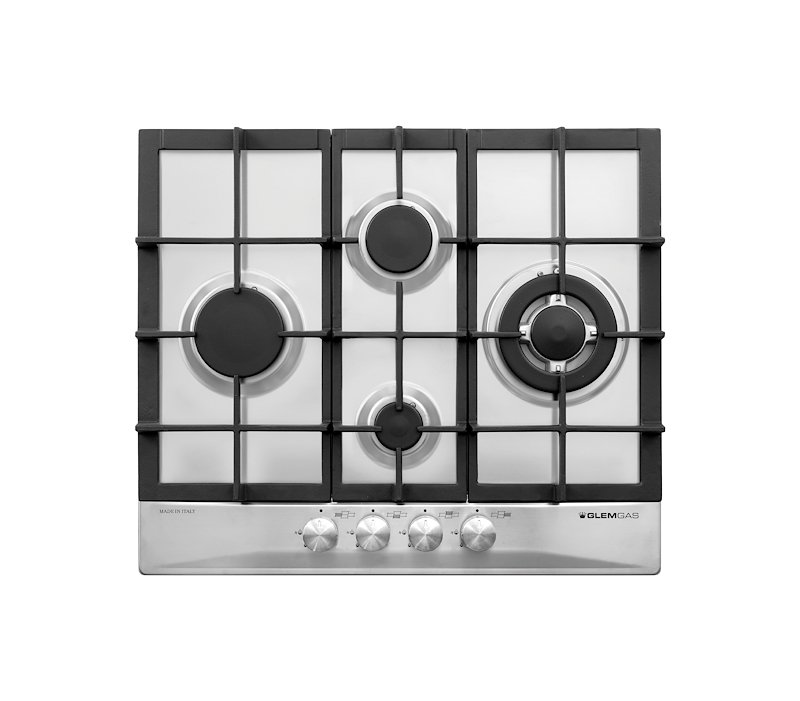 Glem piani cottura a gas incassoGt645hix- Acciaio Satinato