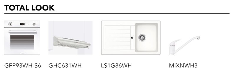 Glem Piano cottura Gv64wh- Bianco