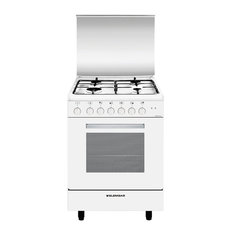 Glem Cucina Gas Forno elettrico A654mx6 Bianco