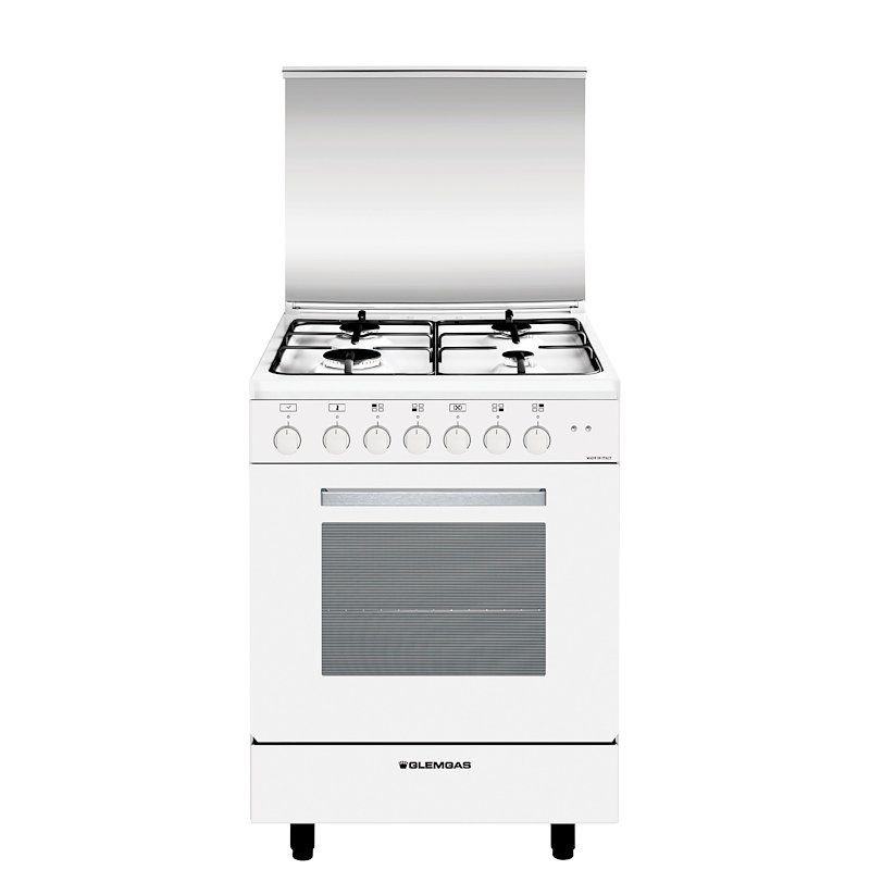 Glem Cucina Gas Forno elettrico A654mx6 Bianco