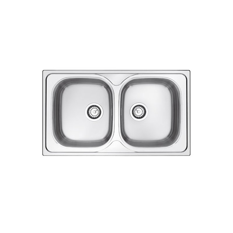 Glem Lavello 2 vasche Gl286ix inox